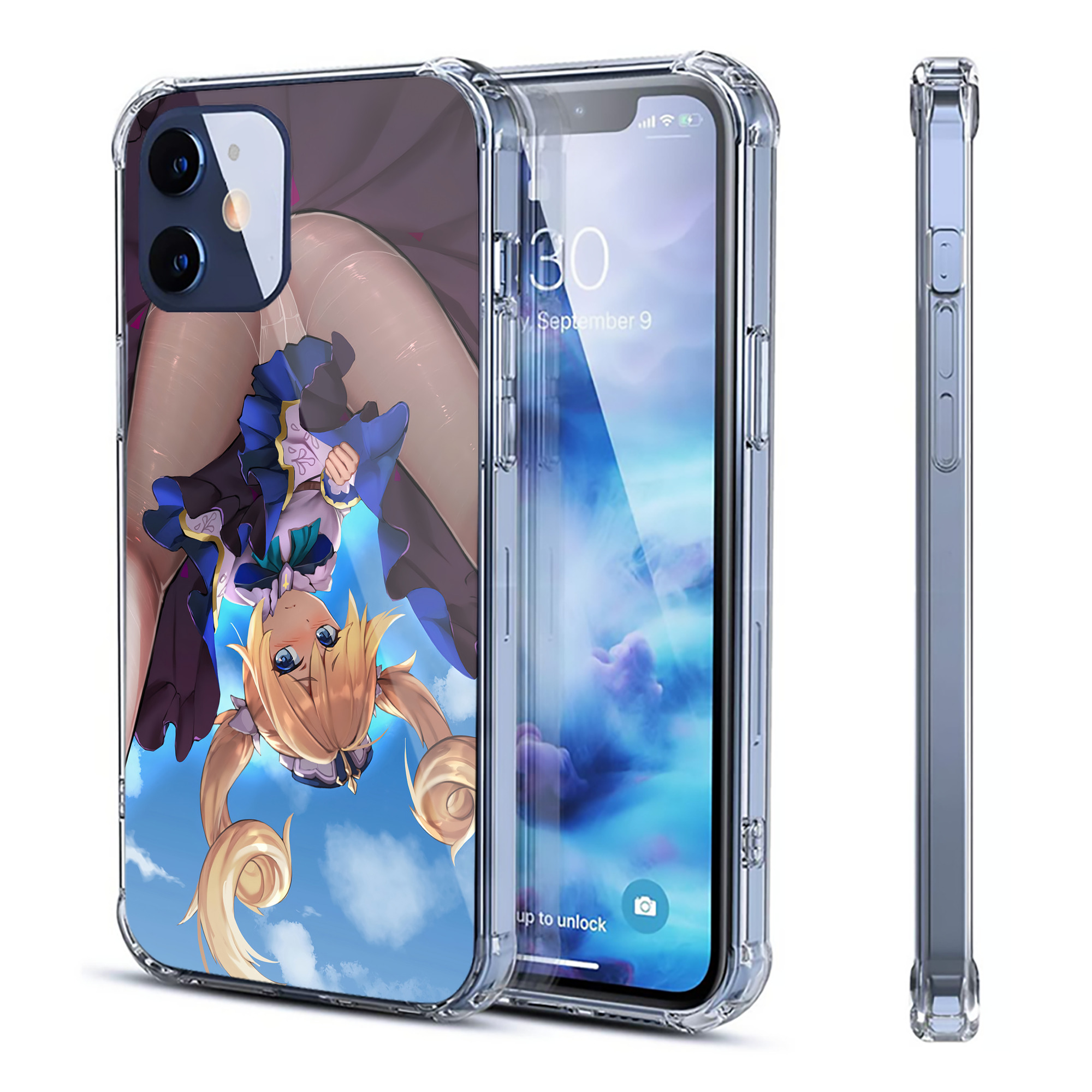 げんし神 genshin 【iPhone 12シリーズ対応】透明スマホケース（クリアソフトケース）
